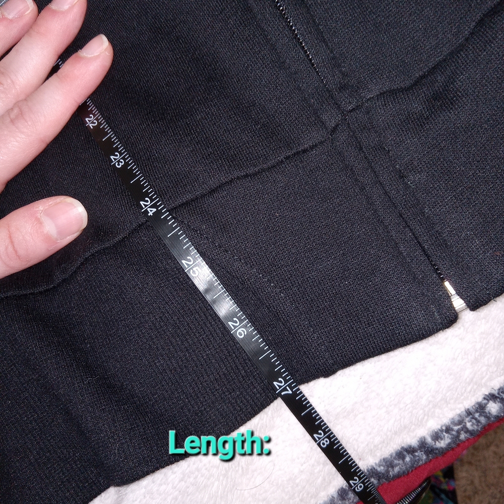 Y2K Lucky Girl Graphic Zip Hoodie Black Retro Size 2X Bradford Exchange - Picture 8 of 8